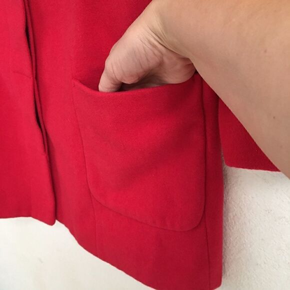 Old Navy wool blend hidden button up coat S - Picture 4 of 8